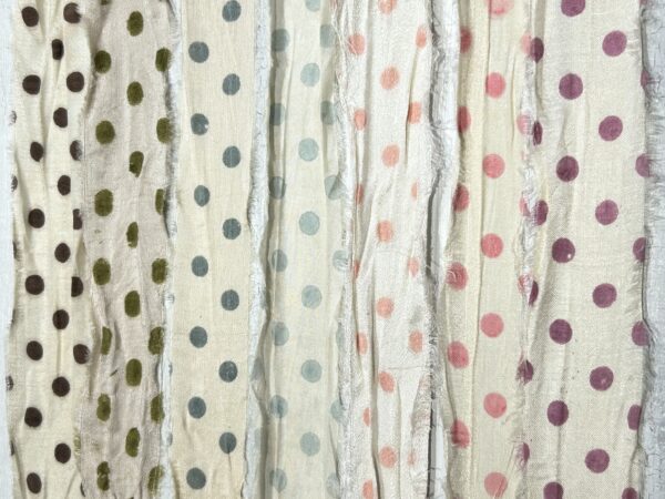 Polka dots collection - sari silk 7x5m - Image 3