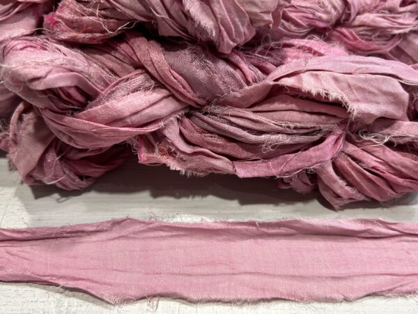 Purple Pink Sari Silk - 5m