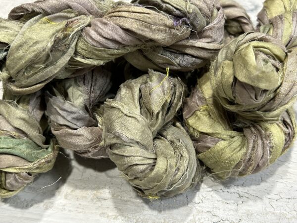 Fairy Green Sari Silk - 5m