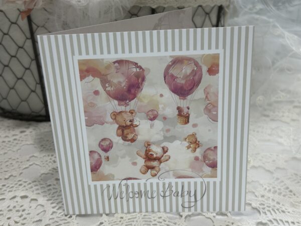 Welcome baby card