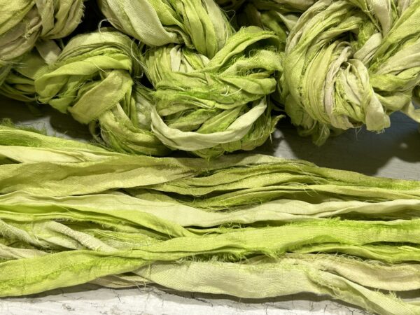 Sunny Green Sari Silk - 5m