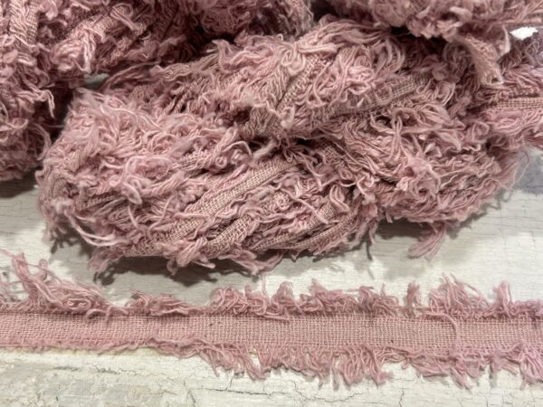 Pink Cotton Frizz yarn - 5m