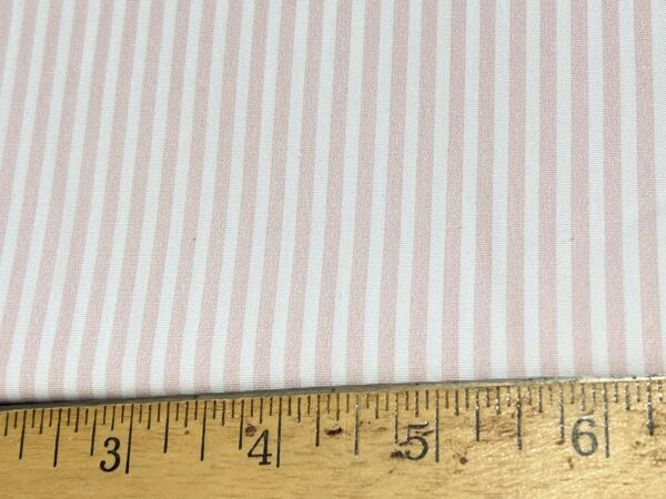 Baby Pink Stripes cotton fabric - Image 5