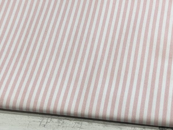 Baby Pink Stripes cotton fabric