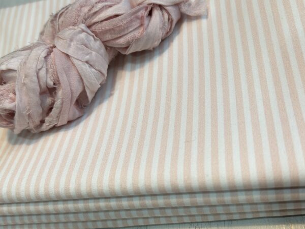 Old Pink Stripes cotton fabric