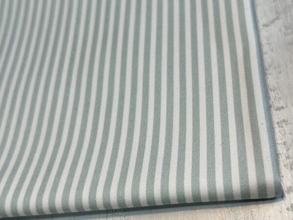 Dusty Blue Stripes cotton fabric