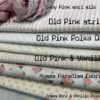 Old Pink & Vanilla Polka Dots cotton fabric - Image 3