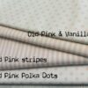 Old Pink & Vanilla Polka Dots cotton fabric - Image 2