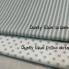 Dusty Blue Stripes cotton fabric - Image 2