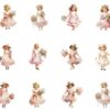 Little girls pink cotton fabric