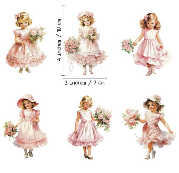 Little girls pink cotton fabric - Image 3