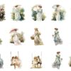 Victorian Ladies cotton fabric - Image 2