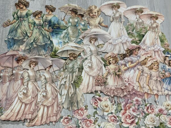 Victorian Era Ladies & Girls Fussy Cuts