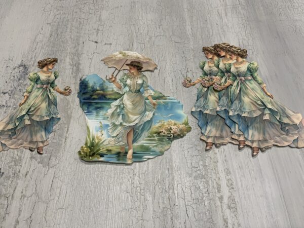 Victorian Era Ladies & Girls Fussy Cuts - Image 3