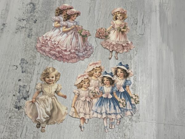 Victorian Era Ladies & Girls Fussy Cuts - Image 4