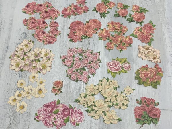 Antique Flowers Fussy Cuts - Image 2