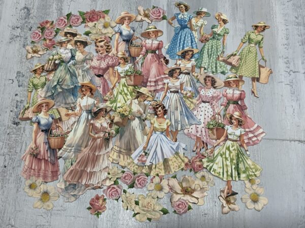 Vintage & Retro ladies Fussy Cuts - Image 2