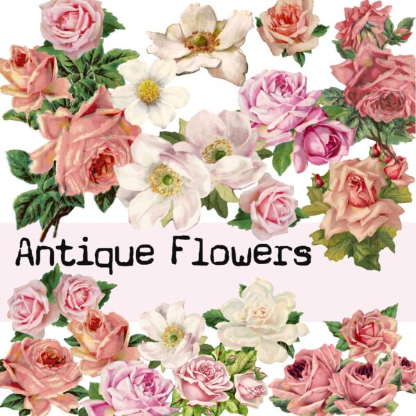 Antique Flowers Fussy Cuts - Image 4