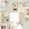 Pink Collage cotton fabric