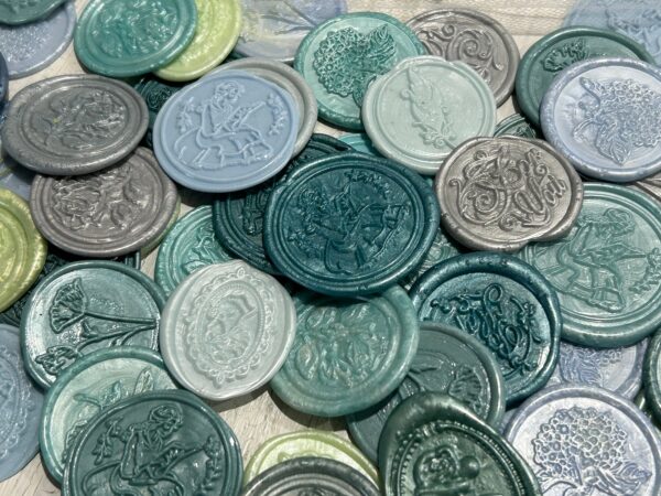 30 wax seals - cold colours - Image 4