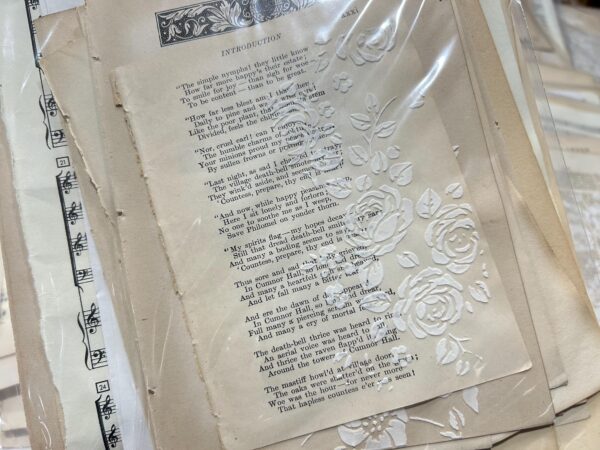 Antique & vintage music and book pages bundle - Image 6