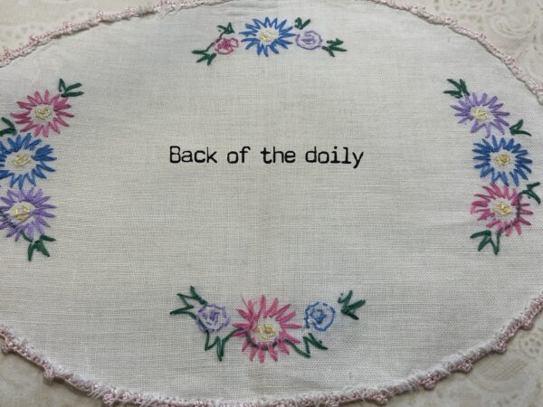 Oval vintage doily - #25 - Image 7