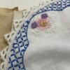 Hand embroidered vintage 12” doily - #22 - Image 3