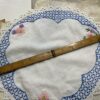 Hand embroidered vintage 12” doily - #22 - Image 4