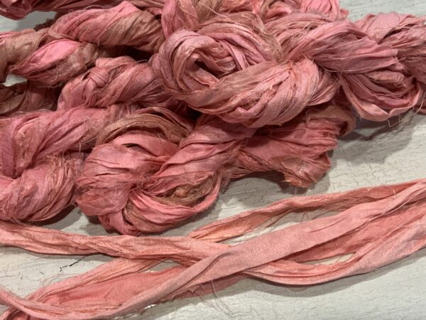 Coral Pink Sari Silk - 5m