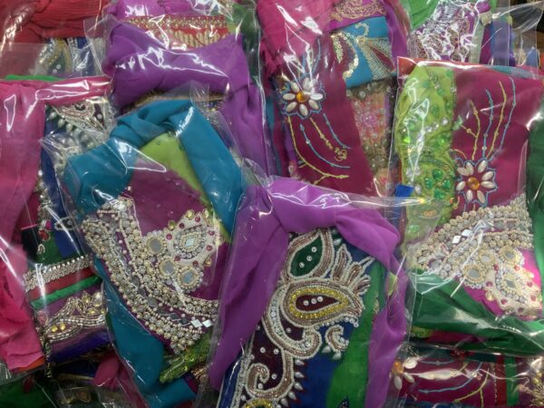 Sari remnants (retailles) - vivid colours