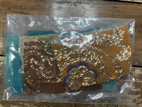 Sari remnants (retailles) - mini bundle - Image 3