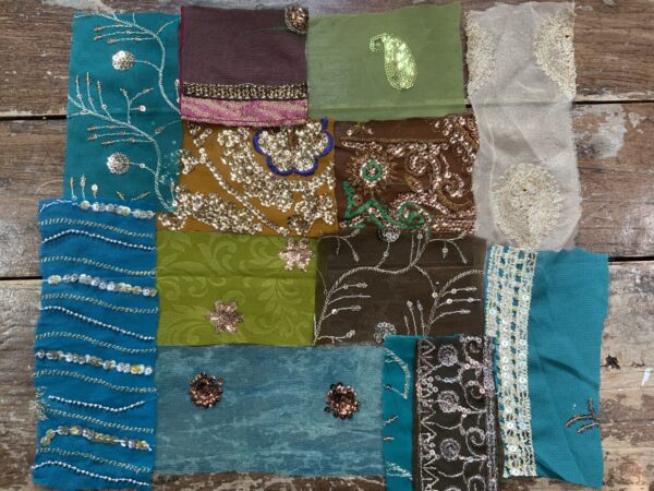 Sari remnants (retailles) - mini bundle