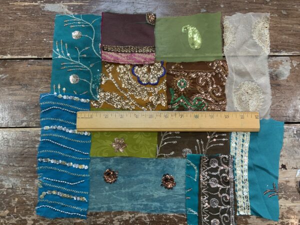Sari remnants (retailles) - mini bundle - Image 4
